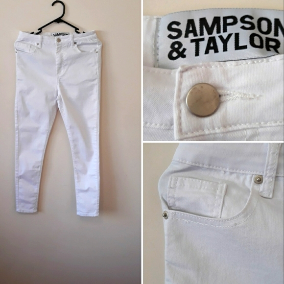 Sampson Taylor White Skinny Jeans 